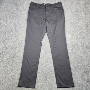 TravisMathew Golf Pants Mens 32x31 Gray Polyester 5 Pocket Performance Casual